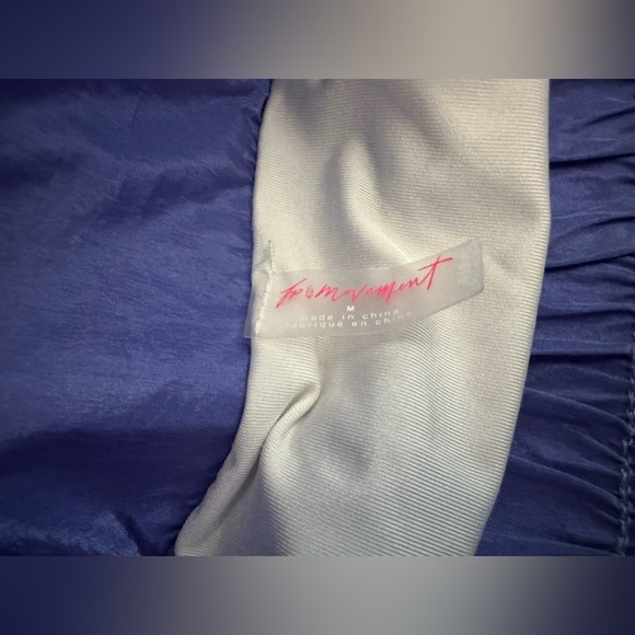 FREE PEOPLE Movement The Way Home Shorts Electric Blue High Rise Waisted Smocked - Picture 10 of 14